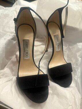 Jimmy Choo suede Stiletto Heels Open Toe